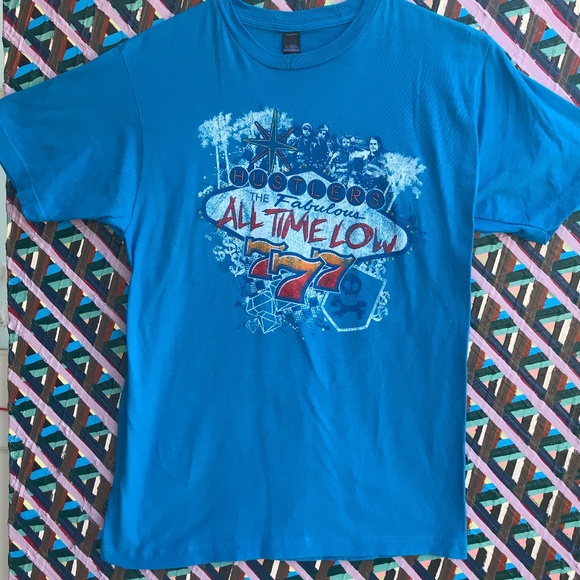 Tultex Other - The Fabulous All Time Low 777 blue graphic Tee